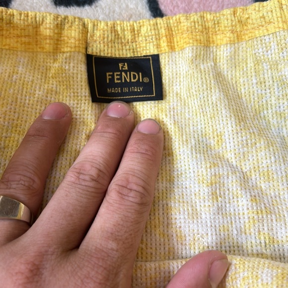 Vintage fendi zucca fold over shopper tote bag - Picture 14 of 16